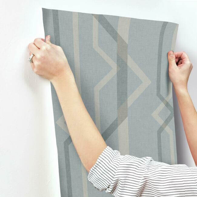 shape-shifter-blue-wallpaper-york-wallcoverings-gm7601 - York Wallpaper Wallpaper