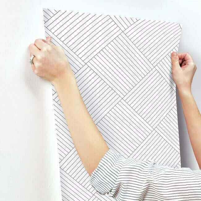 Twisted Tailor White Wallpaper - York Wallcoverings - GM7565 - York Wallcoverings Wallpaper