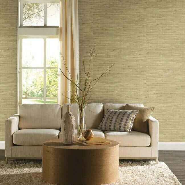River Grass Green Wallpaper - York Wallcoverings - NZ0780 - York Wallcoverings Wallpaper