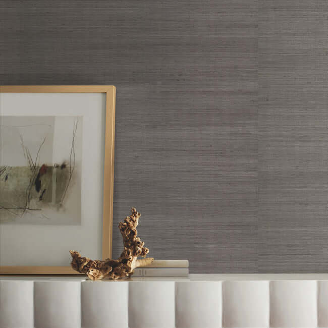 sisal-grasscloth-silver-metallic-wallpaper-york-wallcoverings-vg4418 - York Wallpaper Wallpaper