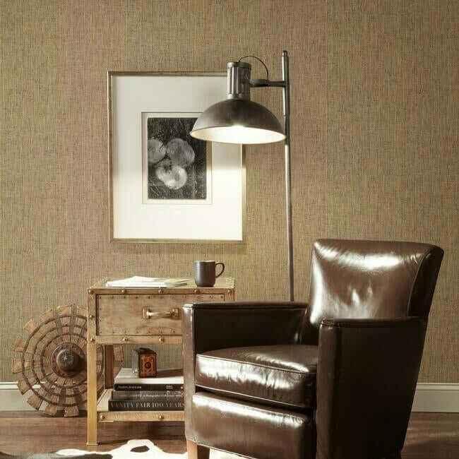 Woven Crosshatch Ramie Grasscloth Beige Wallpaper - York Wallcoverings - VG4423 - York Wallcoverings Wallpaper
