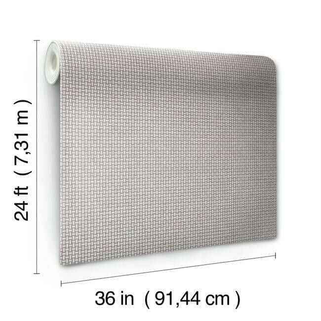 Cottage Basket Grey Wallpaper - York Wallcoverings - TL1905 - York Wallcoverings Wallpaper