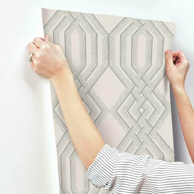 etched-lattice-grey-wallpaper-york-wallcoverings-tl1911 - York Wallpaper Wallpaper