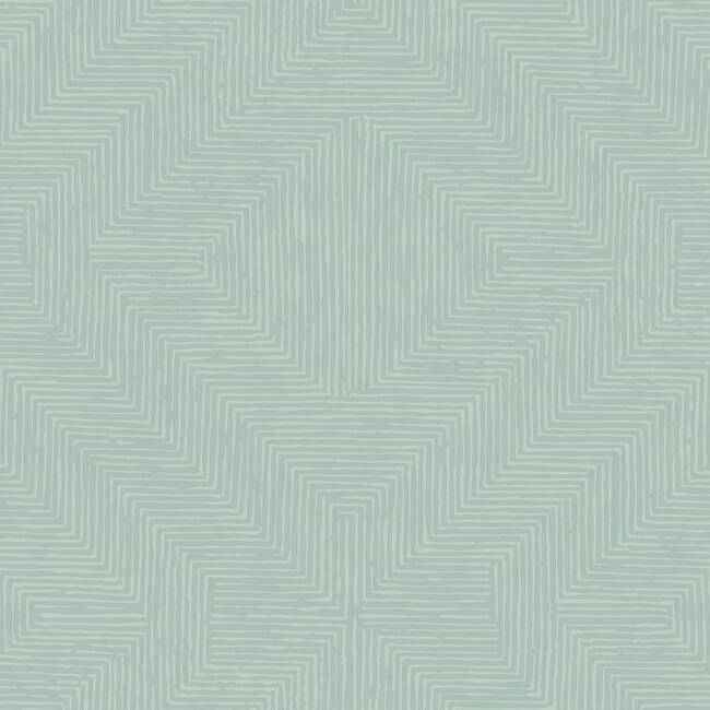 Diamond Channel Green Wallpaper - York Wallcoverings - TL1989