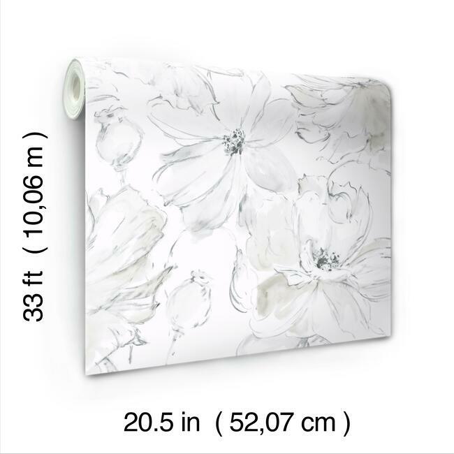 floral-dreams-wallpaper-grey-mix-york-wallcoverings-cl2520