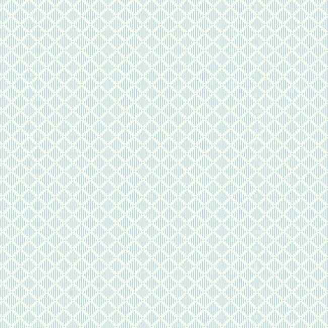 Diamond Gate Blue & White Wallpaper - York Wallcoverings - GR6005 - York Wallcoverings Wallpaper