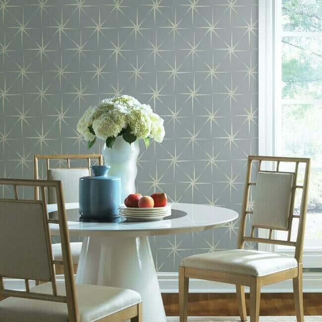 evening-star-blue-wallpaper-york-wallcoverings-gr5945 - York Wallpaper Wallpaper