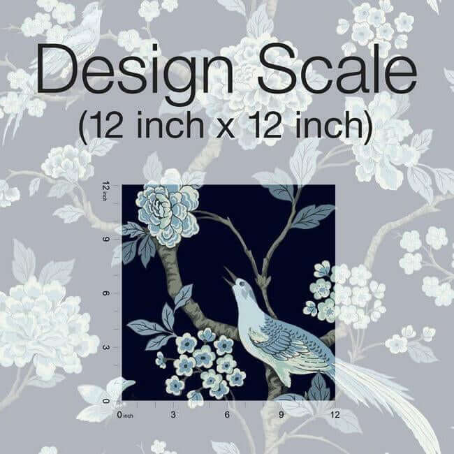 fanciful-navy-wallpaper-york-wallcoverings-gr5934 - York Wallpaper Wallpaper