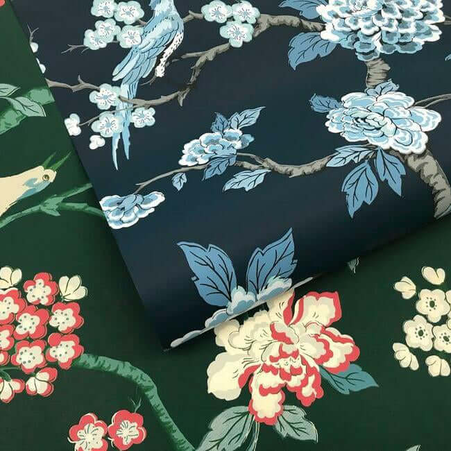 fanciful-navy-wallpaper-york-wallcoverings-gr5934 - York Wallpaper Wallpaper