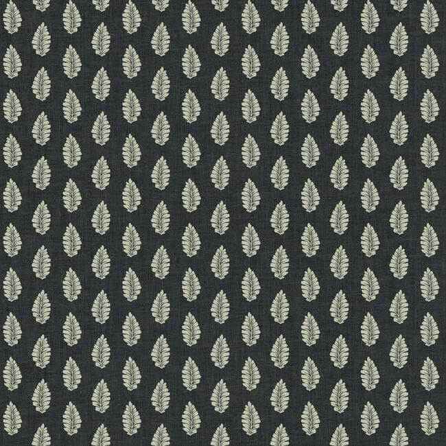 Leaf Pendant Black Wallpaper - York Wallcoverings - GR5965 - York Wallcoverings Wallpaper