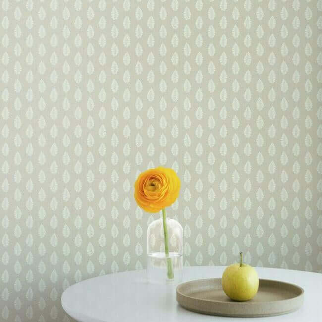 leaf-pendant-linen-wallpaper-york-wallcoverings-gr5964 - York Wallpaper Wallpaper