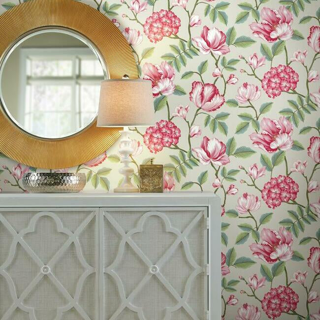 morning-garden-wallpaper-taupe-york-wallcoverings-gr5905 - York Wallcoverings Wallpaper