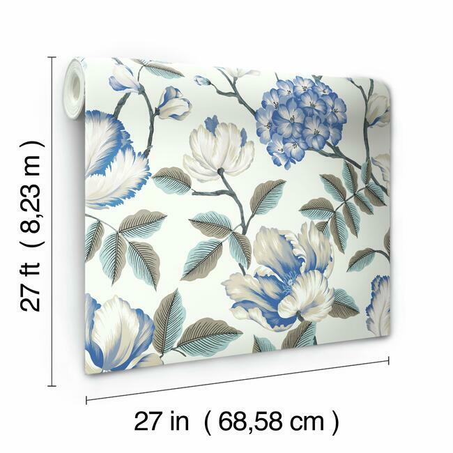 morning-garden-wallpaper-white-york-wallcoverings-gr5903 - York Wallcoverings Wallpaper