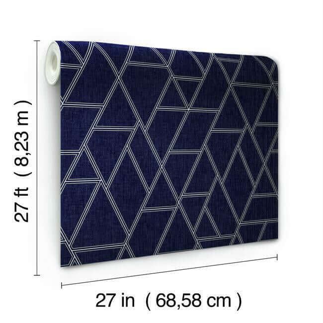 pathways-wallpaper-navy-york-wallcoverings-gr5911 - York Wallcoverings Wallpaper