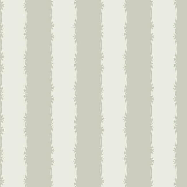 scalloped-stripe-grey-wallpaper-york-wallcoverings-gr6013 - York Wallcoverings Wallpaper