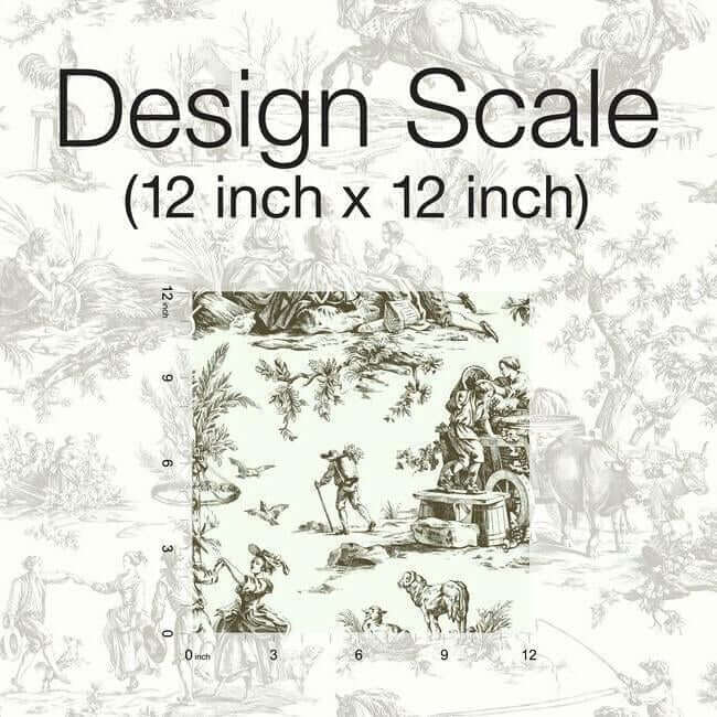 seasons-toile-brown-wallpaper-york-wallcoverings-gr5921 - York Wallpaper Wallpaper