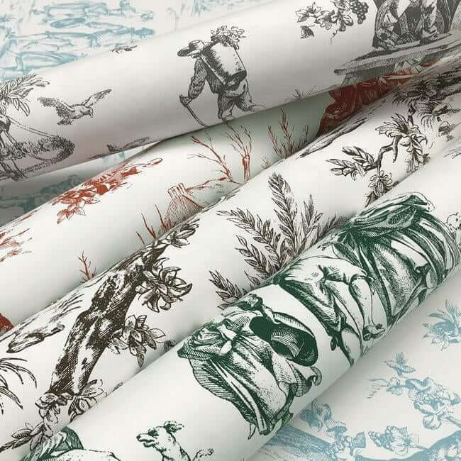 seasons-toile-brown-wallpaper-york-wallcoverings-gr5921 - York Wallpaper Wallpaper