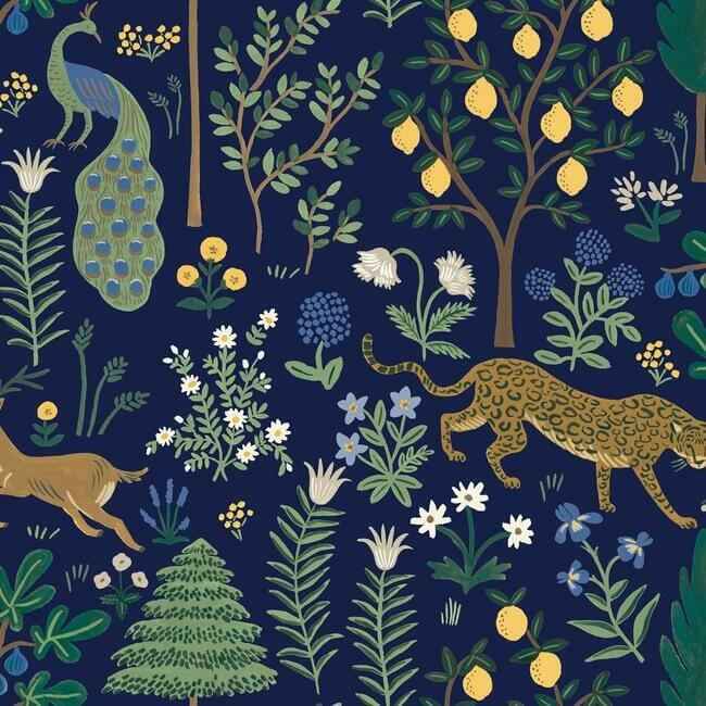 Menagerie Blue Peel & Stick Wallpaper - York Wallcoverings - PSW1323RL