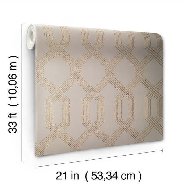 viva-lounge-wallpaper-beigegold-york-wallcoverings-y6221201 - York Wallcoverings Wallpaper