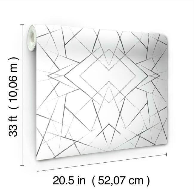 geo-diamond-black-wallpaper-york-wallcoverings-uc3847 - York Wallpaper Wallpaper