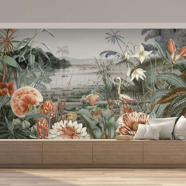 floating-gardens-green-wall-mural-york-wallcoverings-mu0262m - York Wallpaper Wallpaper