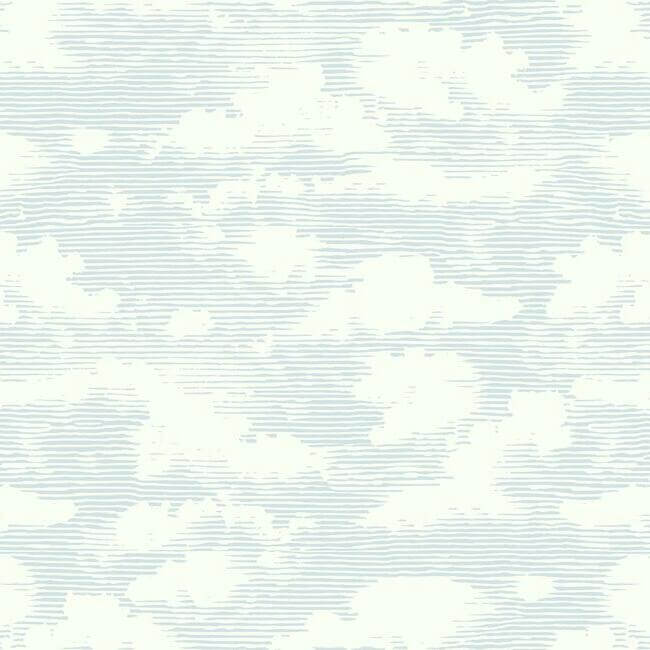 cloud-cover-wallpaper-sky-blue-york-wallcoverings-ss2524 - York Wallcoverings Wallpaper