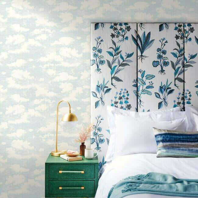 cloud-cover-wallpaper-sky-blue-york-wallcoverings-ss2524 - York Wallcoverings Wallpaper