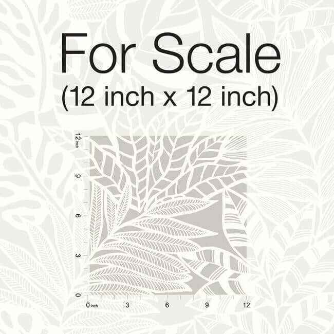 Jungle Leaves Wallpaper Stone - York Wallcoverings - SS2574 - York Wallcoverings Wallpaper