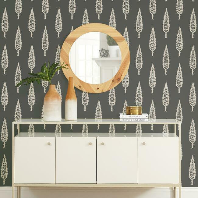 juniper-tree-wallpaper-black-taupe-york-wallcoverings-ss2607