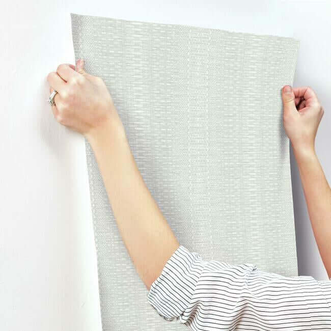 market-stripe-grey-wallpaper-york-wallcoverings-fh4015 - York Wallcoverings Wallpaper