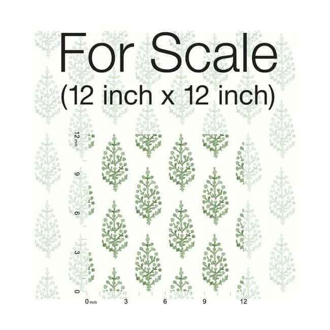 Paisley on Calico Green Wallpaper - York Wallcoverings - FH4067 - York Wallcoverings Wallpaper