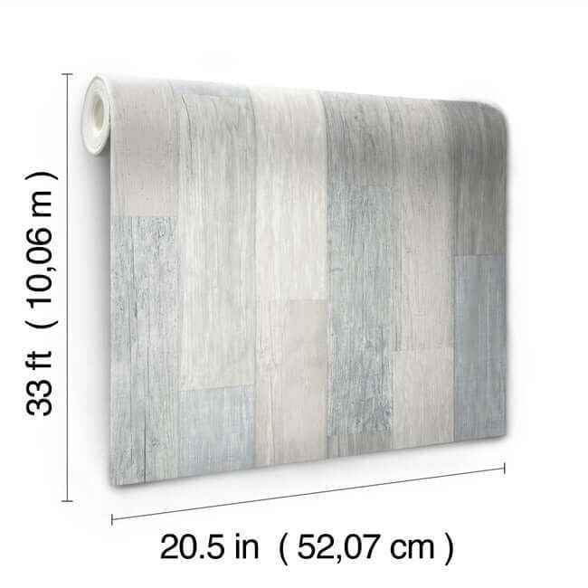 Pallet Board Blue Wallpaper - York Wallcoverings - FH4002 - York Wallcoverings Wallpaper