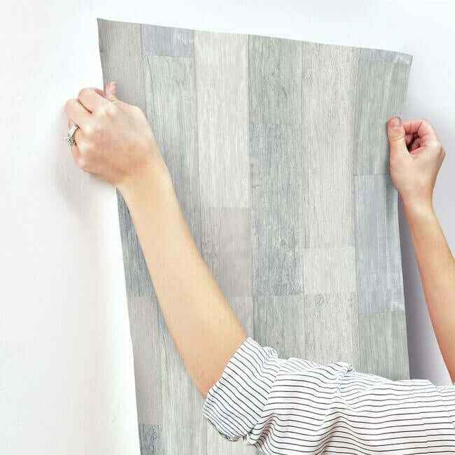 Pallet Board Blue Wallpaper - York Wallcoverings - FH4002 - York Wallcoverings Wallpaper