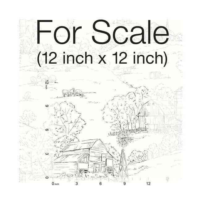 Pasture Toile Black & White Wallpaper - York Wallcoverings - FH4031 - York Wallcoverings Wallpaper