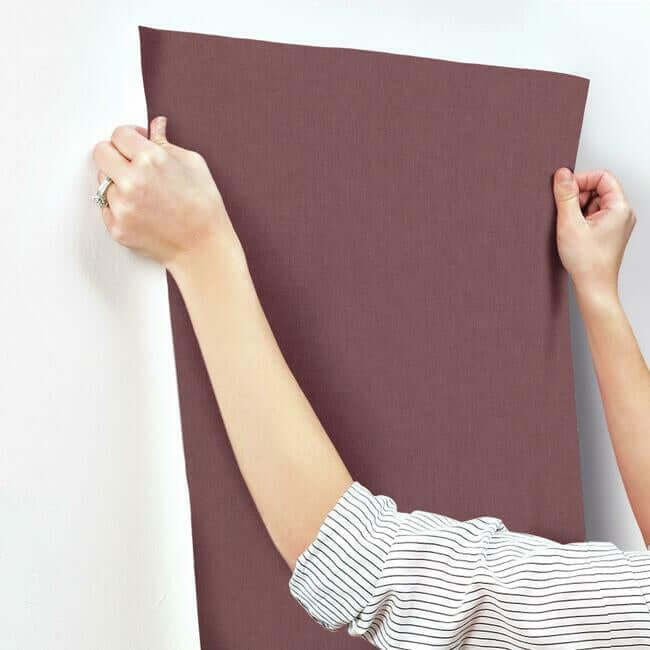 gesso-weave-burgundy-wallpaper-york-wallcoverings-5955 - York Wallpaper Wallpaper