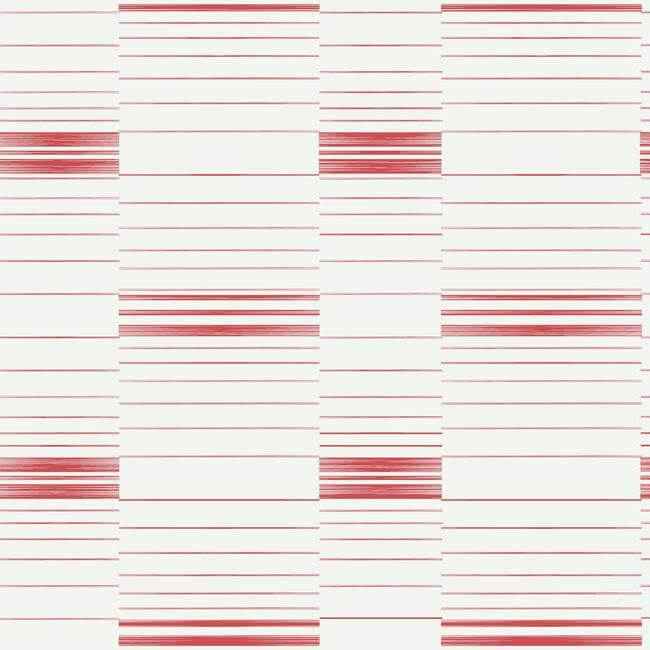 Red & White Dashing Stripe Wallpaper - York Wallcoverings - SR1577