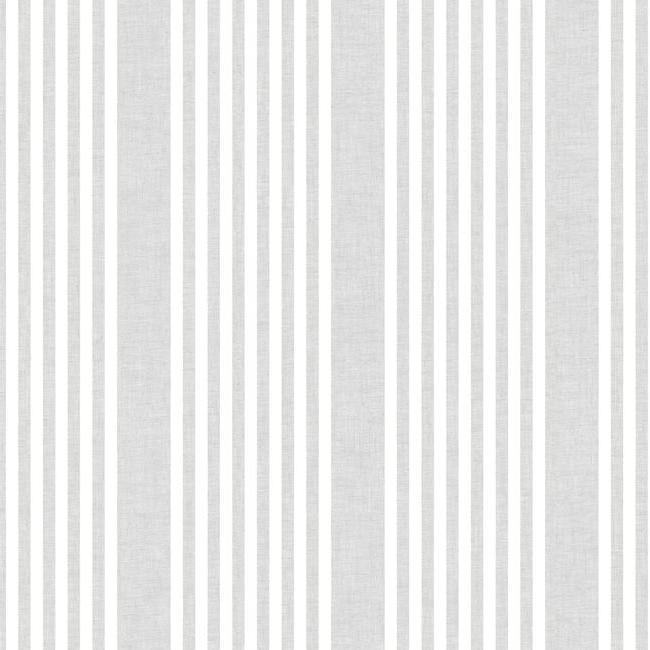 french-linen-stripe-wallpaper-arctic-grey-york-wallcoverings-sr1582 - York Wallcoverings Wallpaper