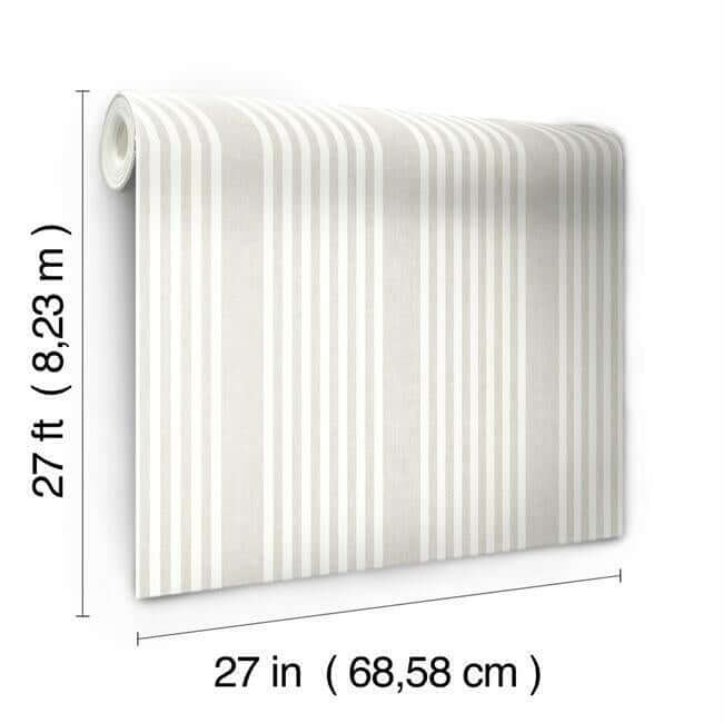 french-linen-stripe-soft-linen-wallpaper-york-wallcoverings-sr1581 - York Wallpaper Wallpaper