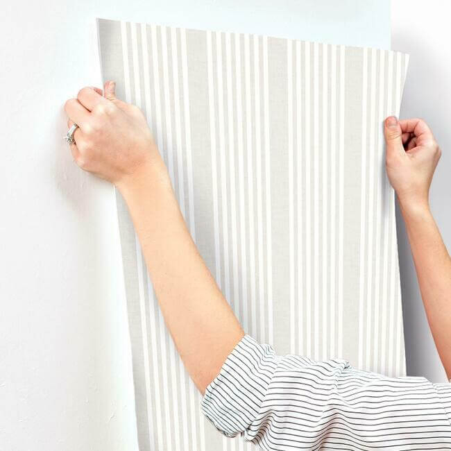 french-linen-stripe-soft-linen-wallpaper-york-wallcoverings-sr1581 - York Wallpaper Wallpaper
