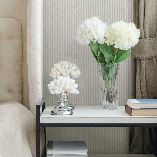 shodo-stripe-wallpaper-arctic-grey-york-wallcoverings-sr1509 - York Wallcoverings Wallpaper