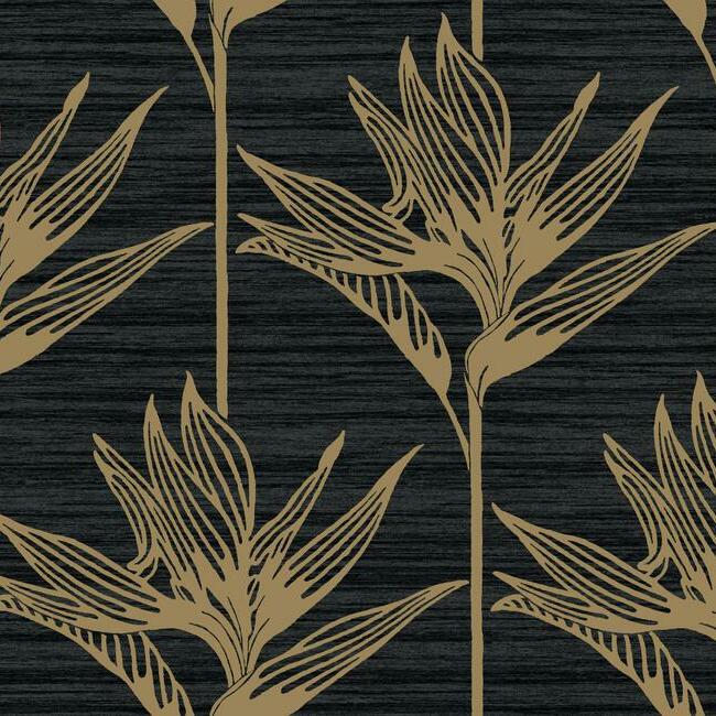 bird-of-paradise-wallpaper-blackgold-york-wallcoverings-tc2674