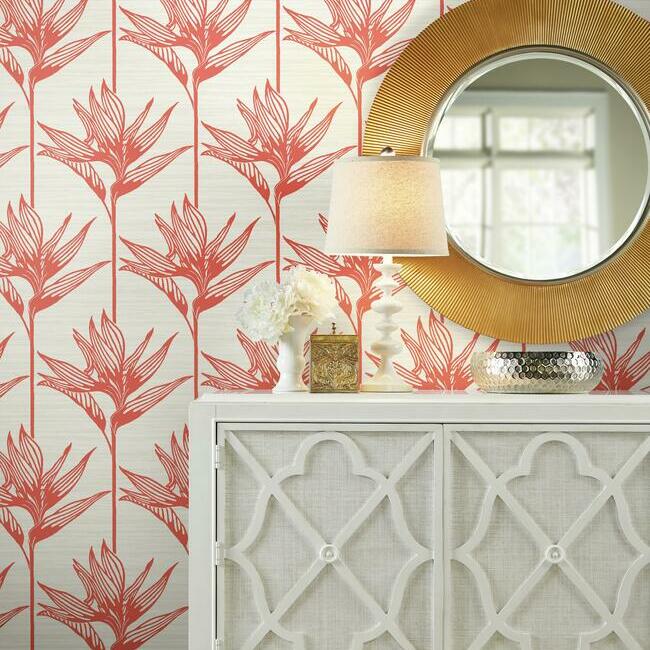 bird-of-paradise-wallpaper-coral-york-wallcoverings-tc2676