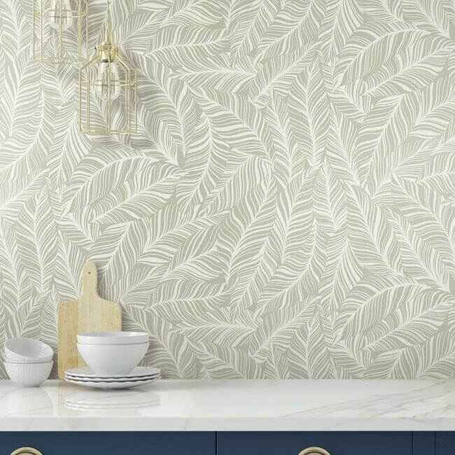 Rainforest Canopy Wallpaper Glint - York Wallcoverings - TC2711 - York Wallcoverings Wallpaper