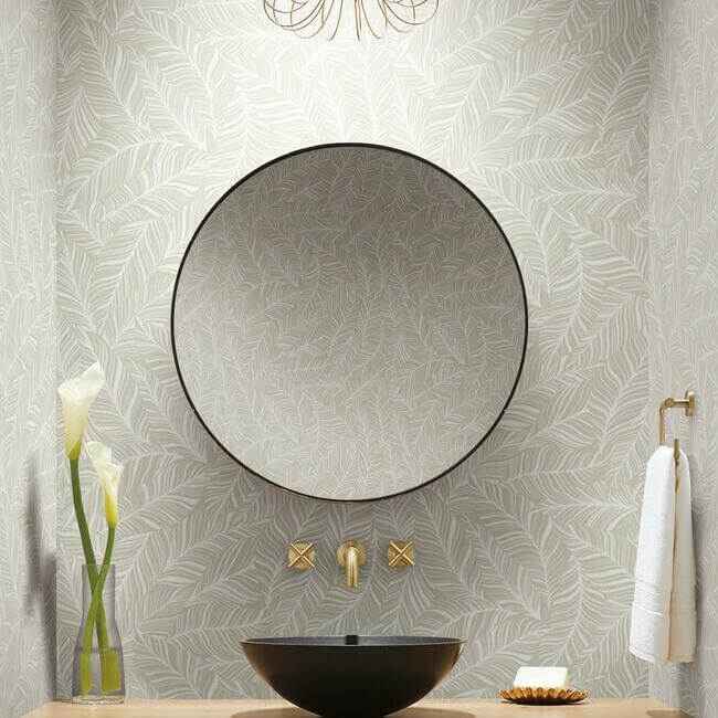Rainforest Canopy Wallpaper Pearl - York Wallcoverings - TC2714 - York Wallcoverings Wallpaper