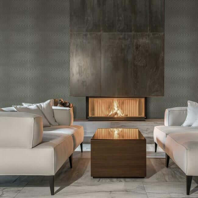 ocean-swell-wallpaper-charcoalgray-york-wallcoverings-83652 - York Wallcoverings Wallpaper