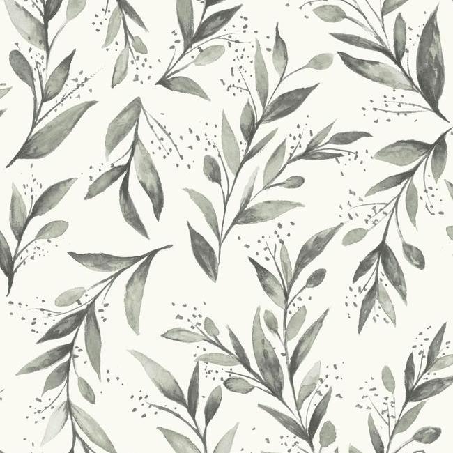 olive-branch-premium-peel-stick-wallpaper-charcoal-york-wallcoverings-psw1003rl