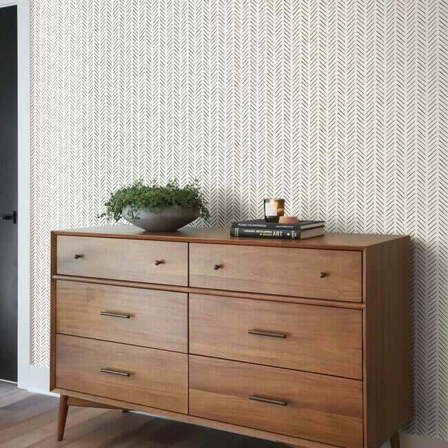 magnolia-home-pick-up-sticks-black-peel-stick-wallpaper-york-wallcoverings-psw1020rl - York Wallpaper Wallpaper