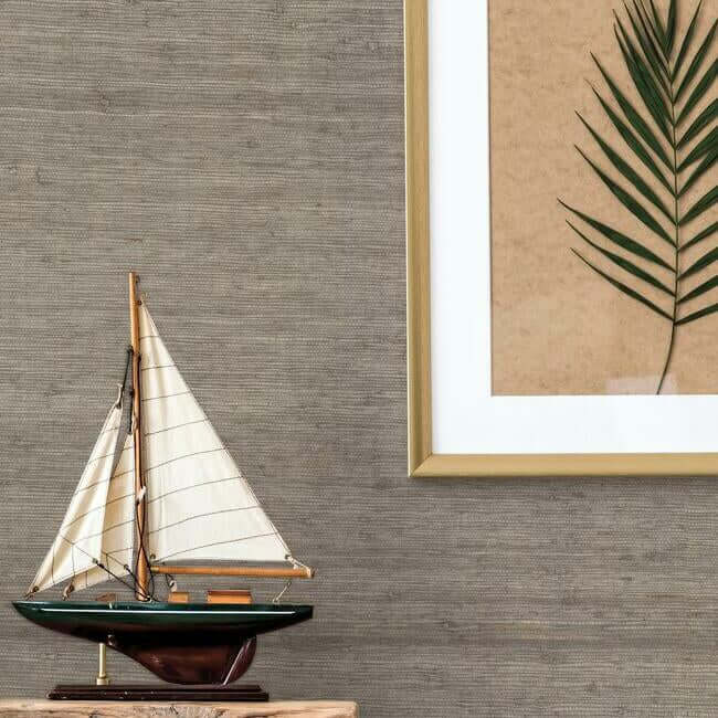 arrowroot-brown-wallpaper-york-wallcoverings-cv4403 - York Wallpaper Wallpaper