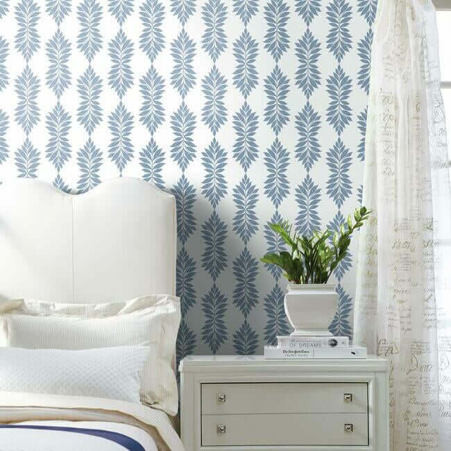 broadsands-botanica-blue-wallpaper-york-wallcoverings-cv4423 - York Wallpaper Wallpaper