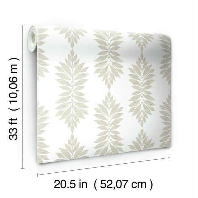 broadsands-botanica-beige-wallpaper-york-wallcoverings-cv4424 - York Wallpaper Wallpaper